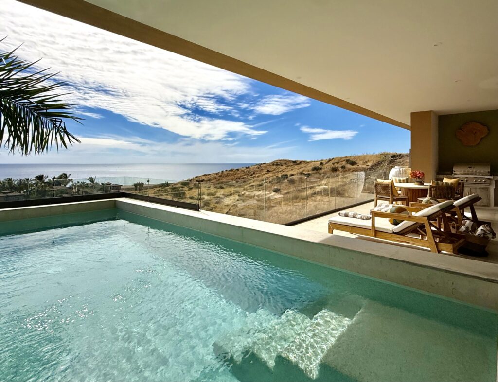 Cabo San Lucas Migaloo Designed with avant-garde Mexican architecture and infused with a boho-chic flair, Migaloo 6 is a three- story home crafted for seamless indoor-outdoor living. The top floor offers breathtaking panoramic for sale