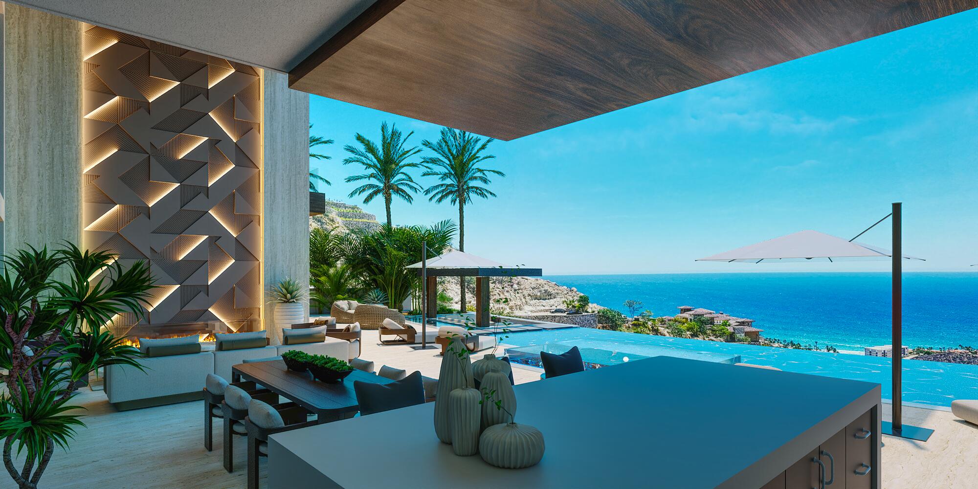 Cabo San Lucas Section 1- Las Colinas A true one-of-one, The Nivel Estate is a bold architectural statement where scale, craftsmanship, and innovation converge. Spanning 18,000 square feet of seamless indoor-outdoor living, the home has been featured in Architectural Digest and The Wall Street Journal. Perched atop Querencia Golf and Beach Club, it commands sweeping 270-degree – Querencia Colinas 75, San Jose Corridor, San Jose Corridor, BS