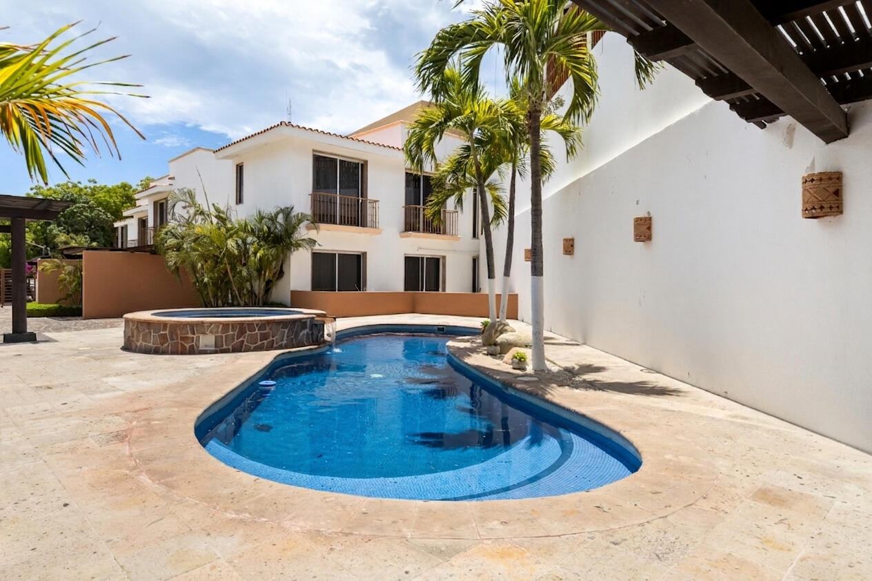 Cabo San Lucas Pedregal Csl This charming townhome is located in a secluded enclave of eight in the exclusive neighborhood known as Pedregal de Cabo San Lucas just steps to town. This 2 bedroom 2.5 bathroom offers private access through an electric gate and a carport with a pergola. As well as a pool and BBQ available for residents. Beautiful top of the line finishes throughout. With an open concept layout, balconies in each bedroom, an open courtyard, walk-in closet, marble and granite counters add to the charm of this spacious townhome. Residents enjoy the local amenities redefining the Cabo lifestyle and to the most discerning individuals who call this their home away from home. From beach access where the sparkling waters of the Pacific Ocean contrast the sunset where you can watch the seasonal whales and turtle release, to a gym & spa offering treatments and a relaxation experience. Residents have exclusive access to establishments offering exquisite cuisine, The courts cafe offering breakfast & lunch as well as Fenix Restaurant offering day and night service. As well, in the heart of the development, with mountain – Santa Rita 2, Cabo San Lucas, Cabo San Lucas, BS